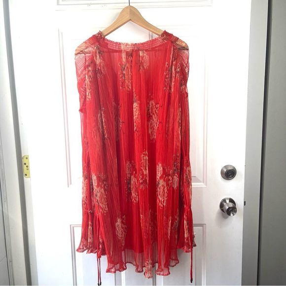 Free People Dahlia Tunic with Sleeve Detail in Vintage Floral Pop Combo Size XS - Picture 15 of 16